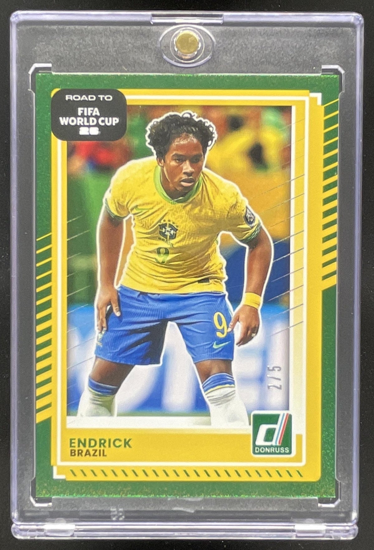 2025-26 Panini Donruss Road to FIFA World Cup 26' Green #188 Endrick /5 product image 1, provided for visual reference and