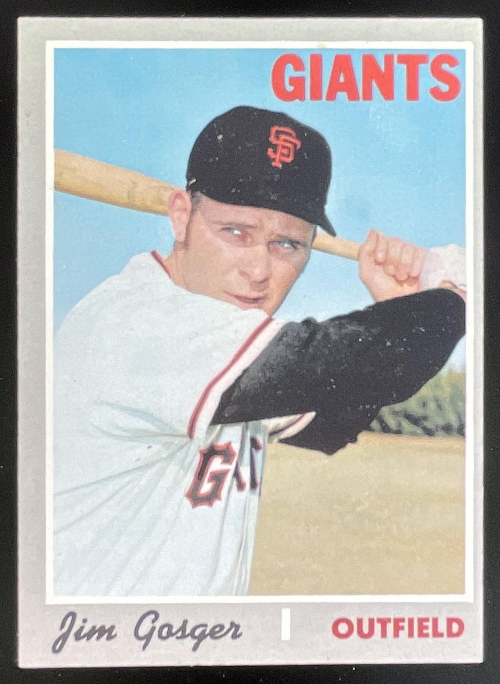 1970 Topps #651 Jim Gosger product image 1, provided for visual reference and product detail review