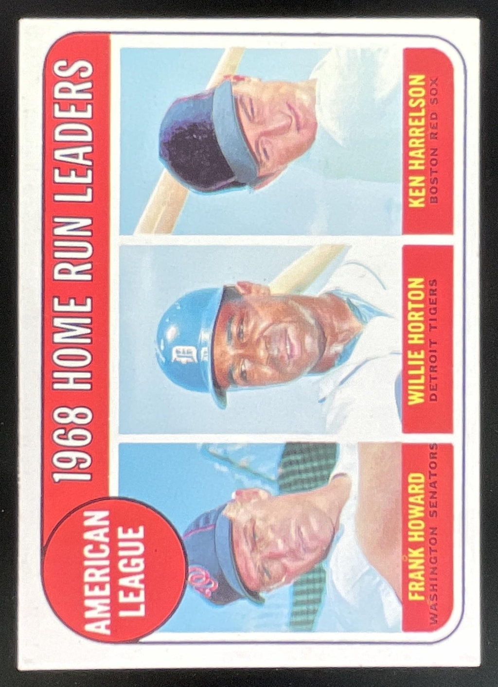 1969 Topps #5 American League 1968 Home Frank Howard Willie Horton Ken Harrelson product image 1, provided for visual