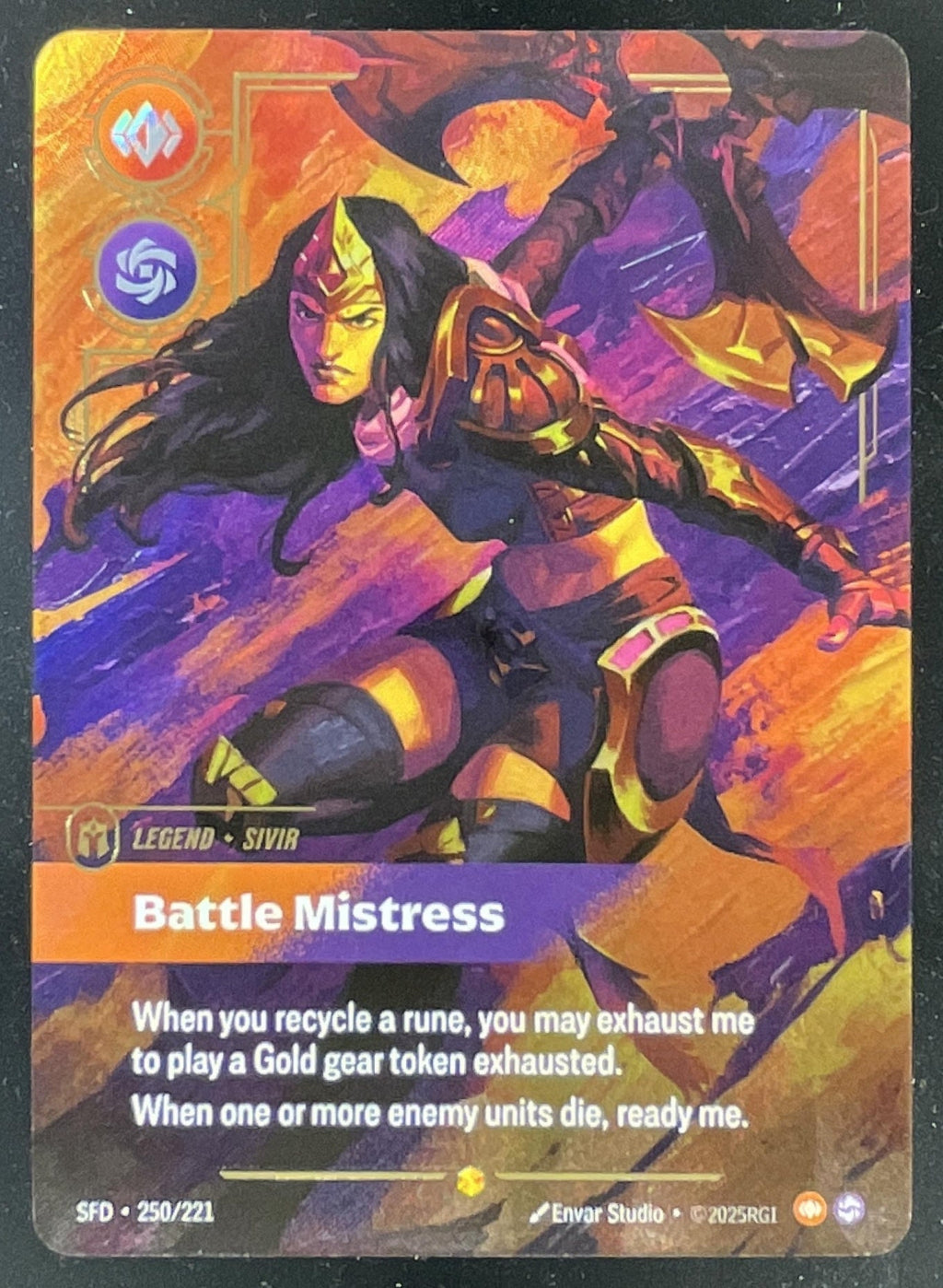 Riftbound League of Legends Sivir, Battle Mistress Overnumbered Spiritforged SFD product image 1, provided for visual