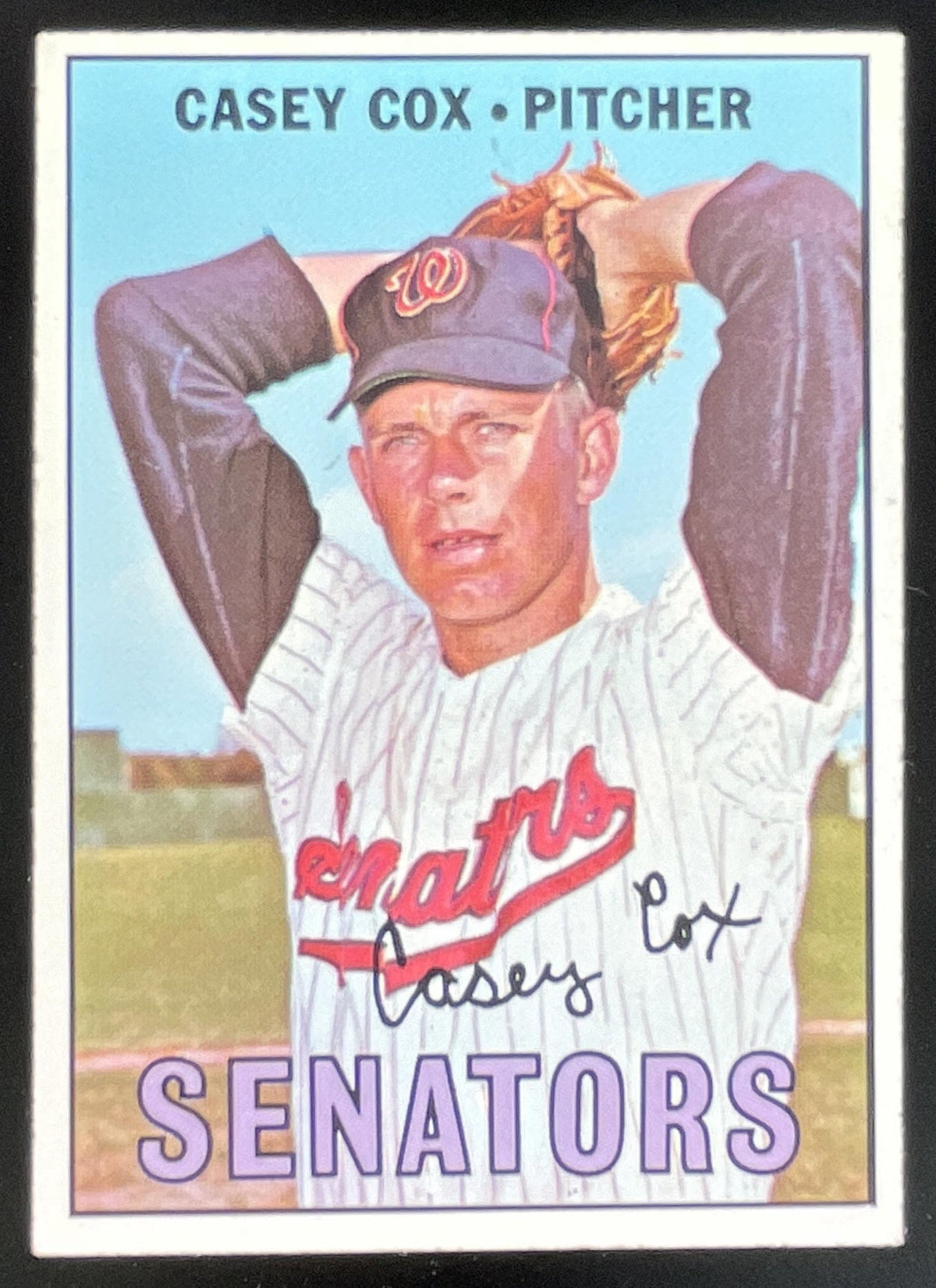 1967 Topps #414 Casey Cox product image 1, provided for visual reference and product detail review