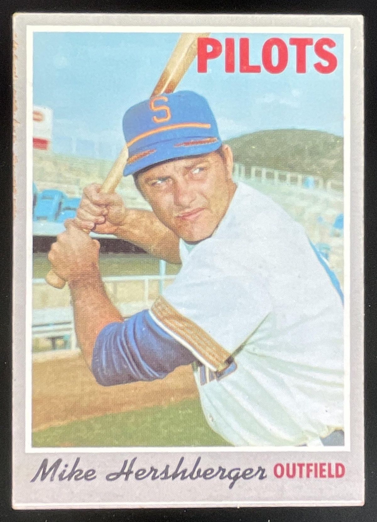 1970 Topps #596 Mike Hershberger product image 1, provided for visual reference and product detail review