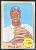 1968 Topps #160 Earl Wilson product image 1, provided for visual reference and product detail review