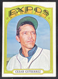 1972 Topps #743 Cesar Gutierrez product image 1, provided for visual reference and product detail review
