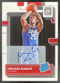 2022-23 Donruss Optic Rated Rookies Signatures #247 Moussa Diabate RC Auto product image 1, provided for visual reference