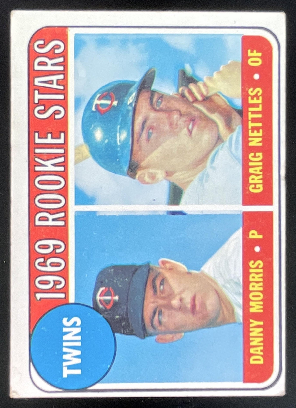 1969 Topps #99 Twins 1969 Rookie Stars Danny Morris Graig Nettles RC product image 1, provided for visual reference and