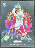 2024 Prizm Collegiate Draft Picks Color Blast SSP Black #CB-18 Troy Franklin RC product image 1, provided for visual