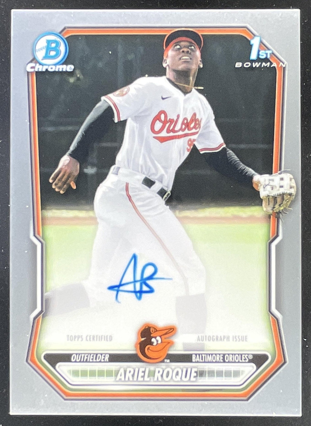 2026 Bowman Chrome Prospects Autograph #CPA-AR Ariel Roque RC Auto product image 1, provided for visual reference and