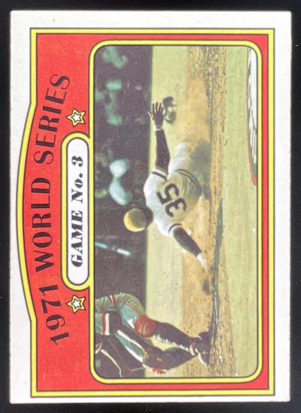 1972 Topps #225 1971 World Series Game No. 3 product image 1, provided for visual reference and product detail review