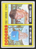 1967 Topps #428 Dodgers 1967 Rookie Stars Tom Hutton Gene Michael RS, RC product image 1, provided for visual reference and