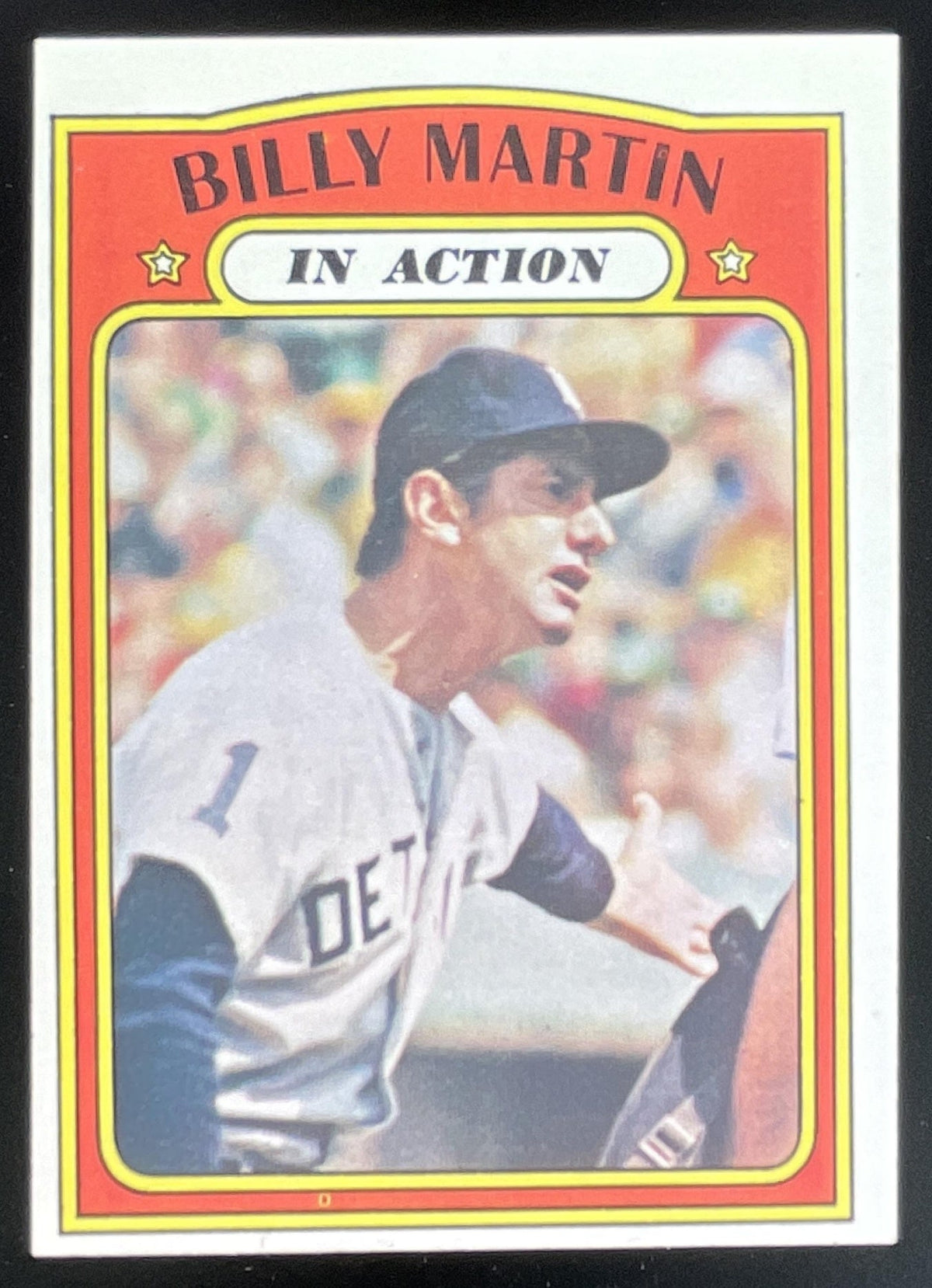 1972 Topps #34 Billy Martin product image 1, provided for visual reference and product detail review