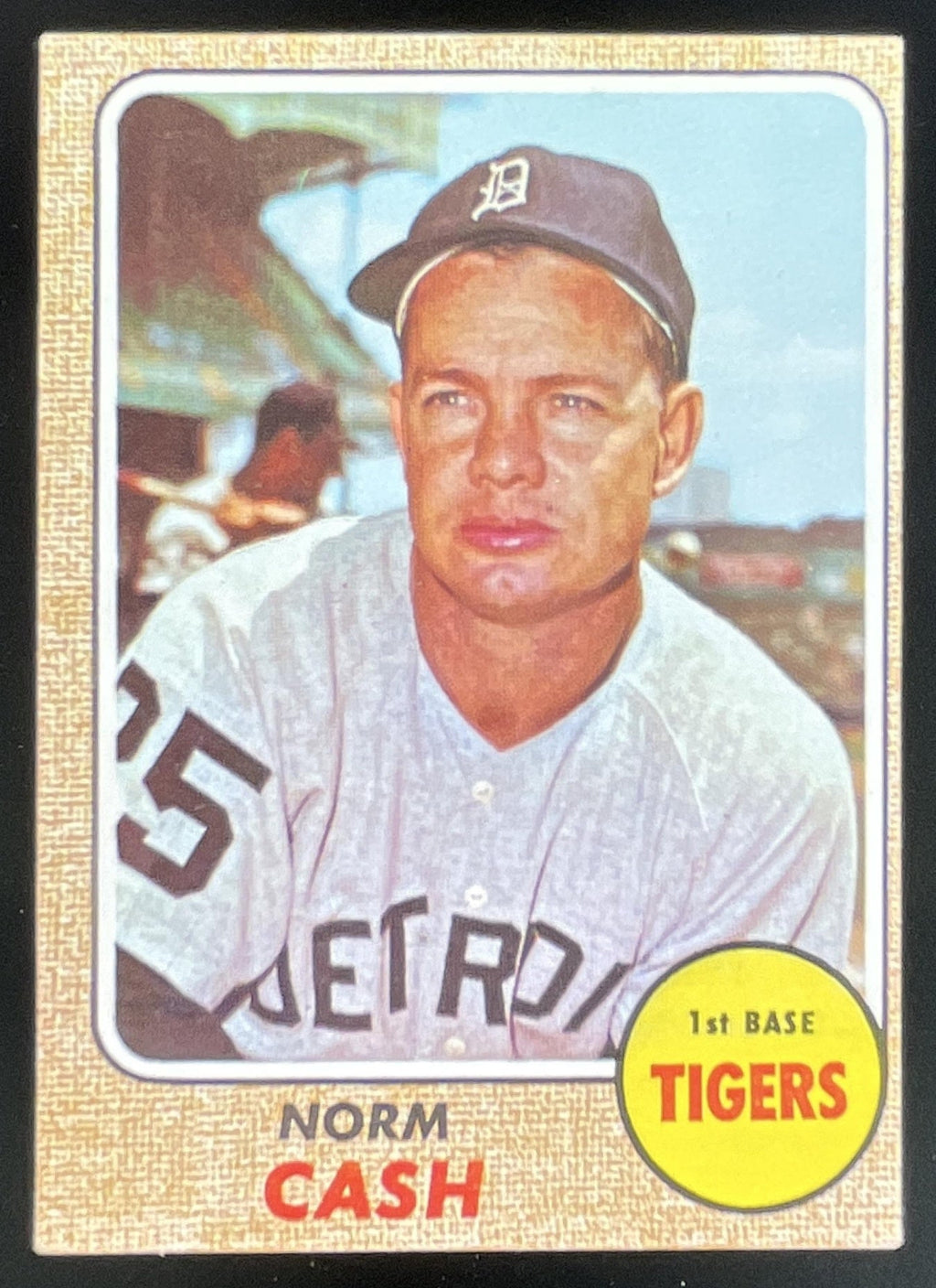 1968 Topps #256 Norm Cash product image 1, provided for visual reference and product detail review