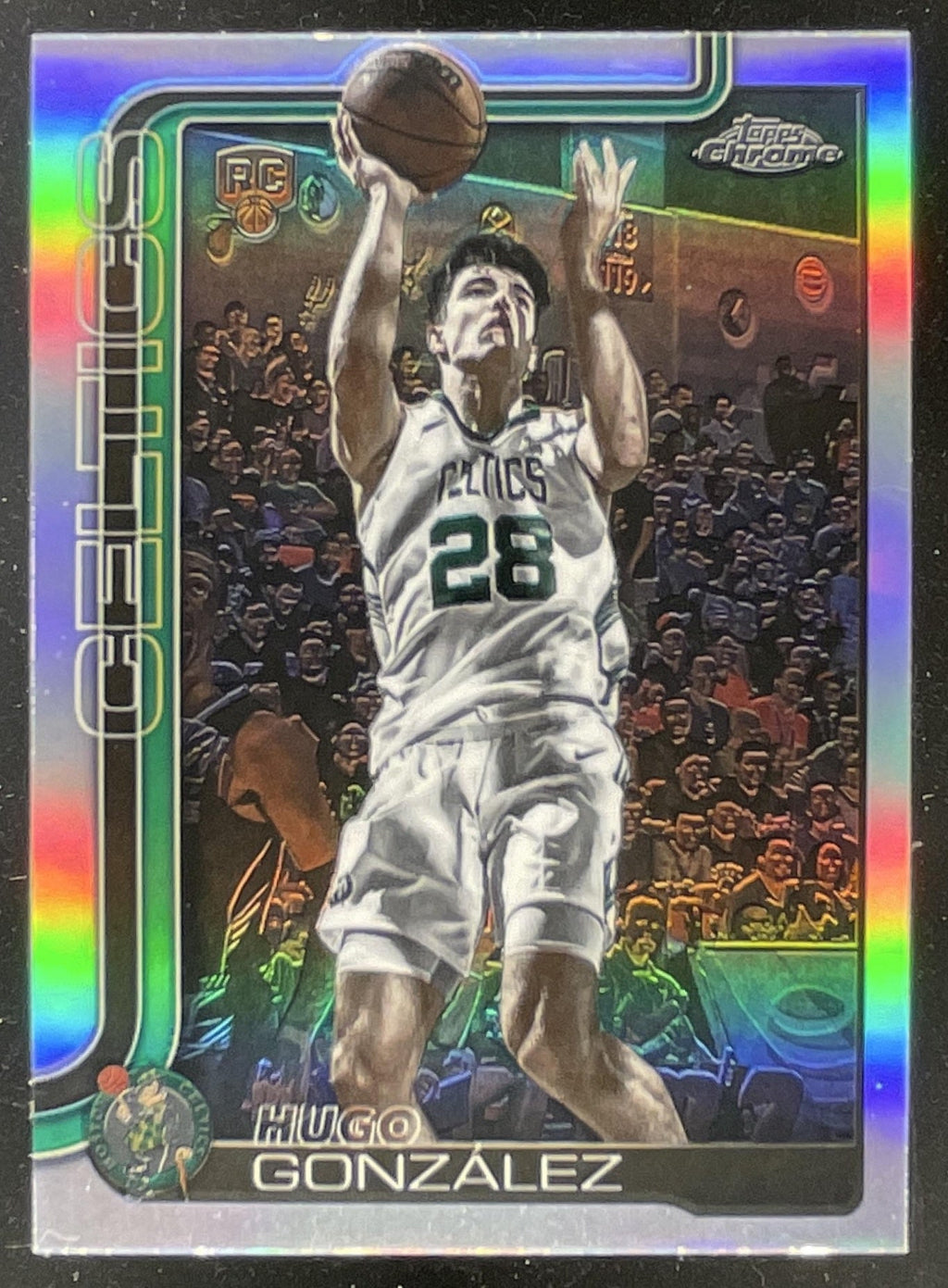 2025-26 Topps Chrome Refractor #278 Hugo Gonzalez RC product image 1, provided for visual reference and product detail review