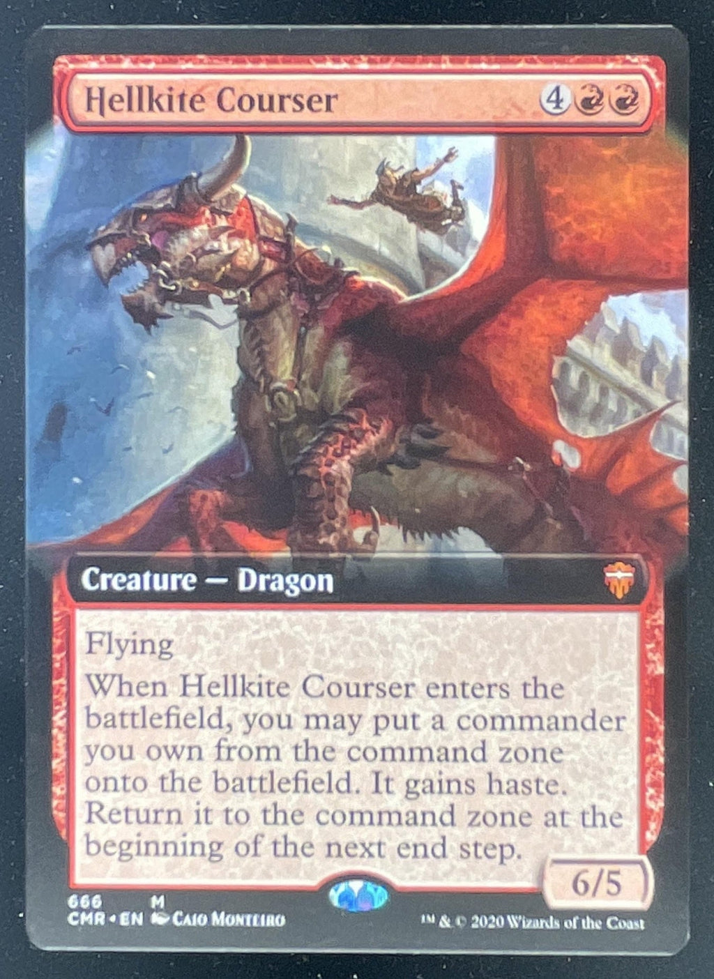 2020 Magic: The Gathering Commander Legends #666 Hellkite Courser product image 1, provided for visual reference and product