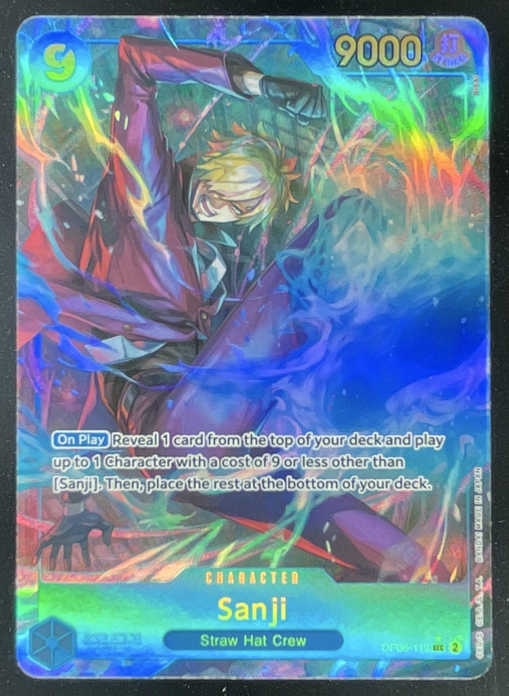 One Piece Sanji Alternate Art - Wings of the Captain OP06 product image 1, provided for visual reference and product detail