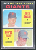 1971 Topps #276 Giants 1971 Rookie Stars Mike Davison George Foster RC product image 1, provided for visual reference and