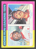 1975 Topps #307 1974 Home Run Leaders Dick Allen Mike Schmidt League Leaders product image 1, provided for visual reference
