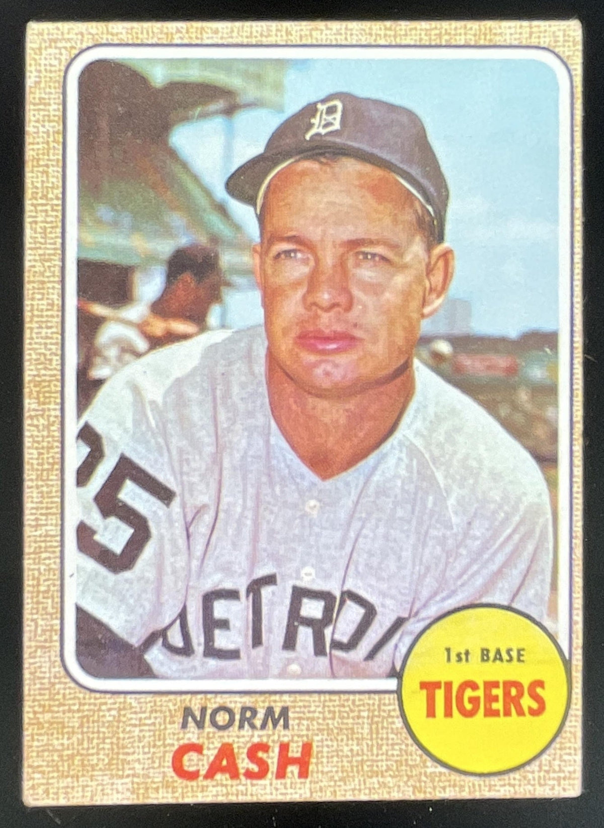 1968 Topps #256 Norm Cash product image 1, provided for visual reference and product detail review