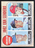1968 Topps #8 American League ERA Leaders Joe Horlen Gary Peters Sonny Siebert product image 1, provided for visual