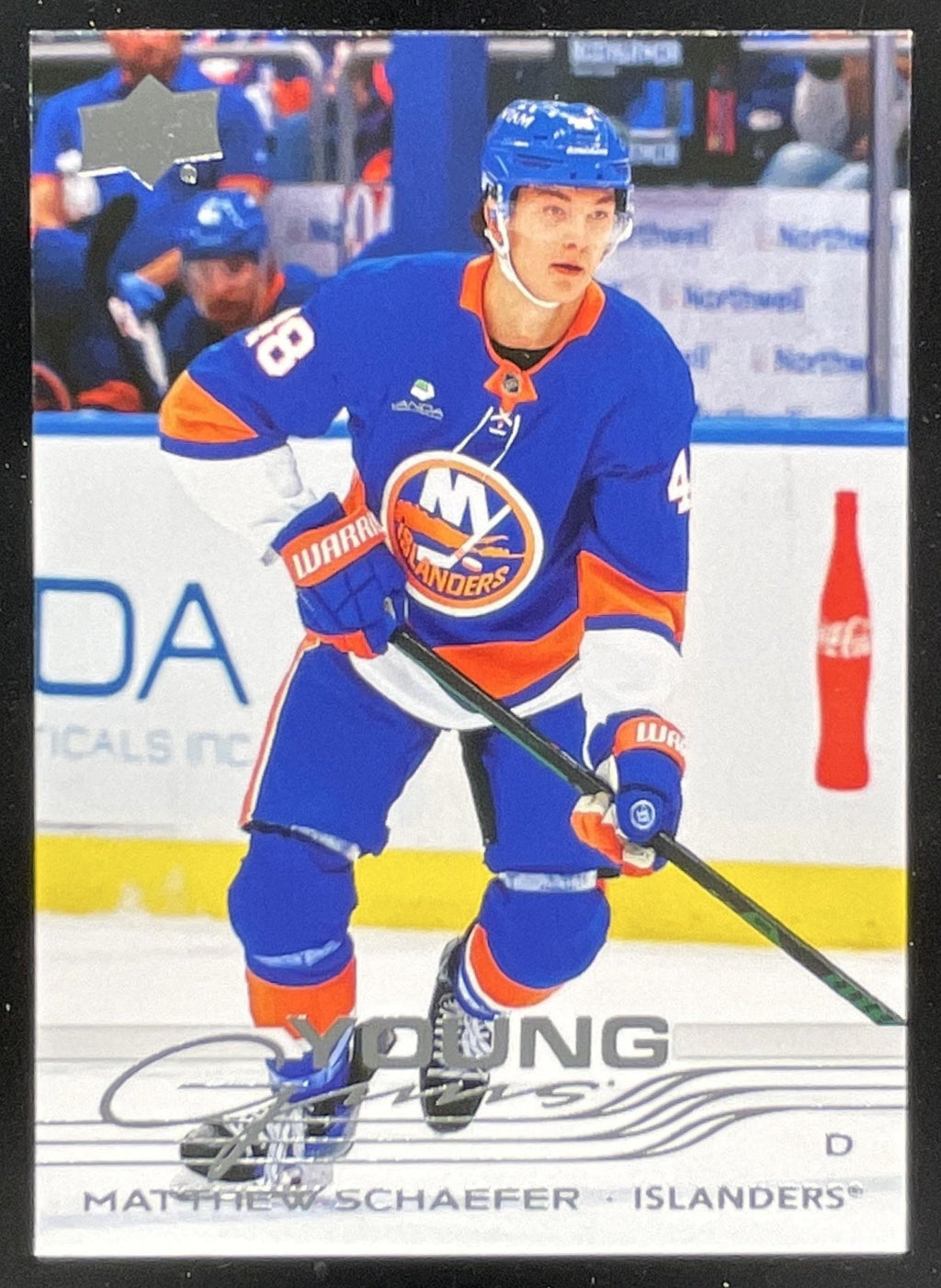 2025-26 Upper Deck Series 2 Young Guns #451 Matthew Schaefer RC product image 1, provided for visual reference and product