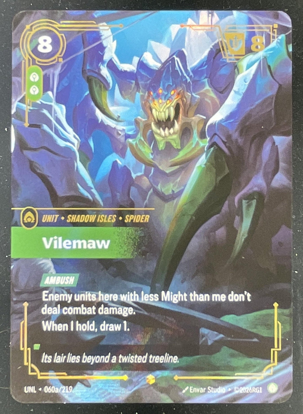 Riftbound League of Legends Vilemaw Alternate Art - Unleashed UNL product image 1, provided for visual reference and product