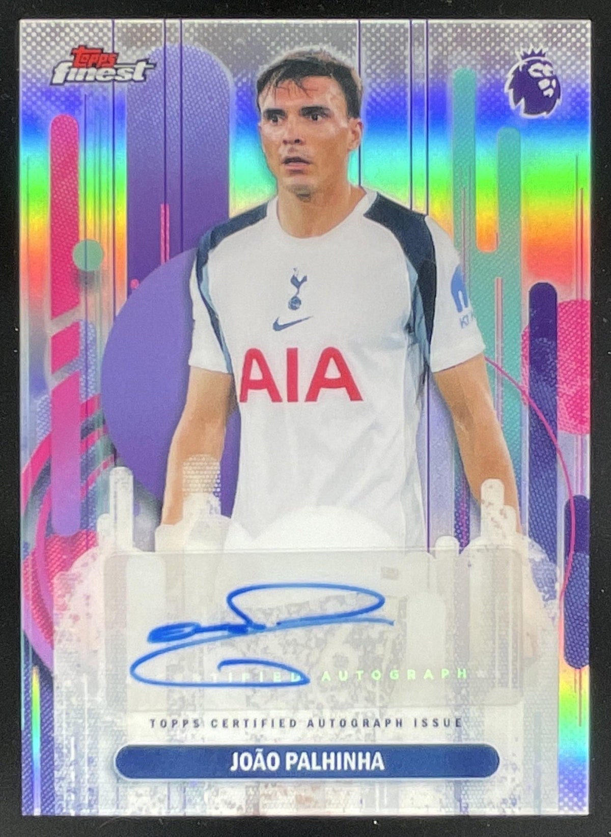2025-26 Topps Finest Premier League Finest #FA-JO Joao Palhinha Auto product image 1, provided for visual reference and