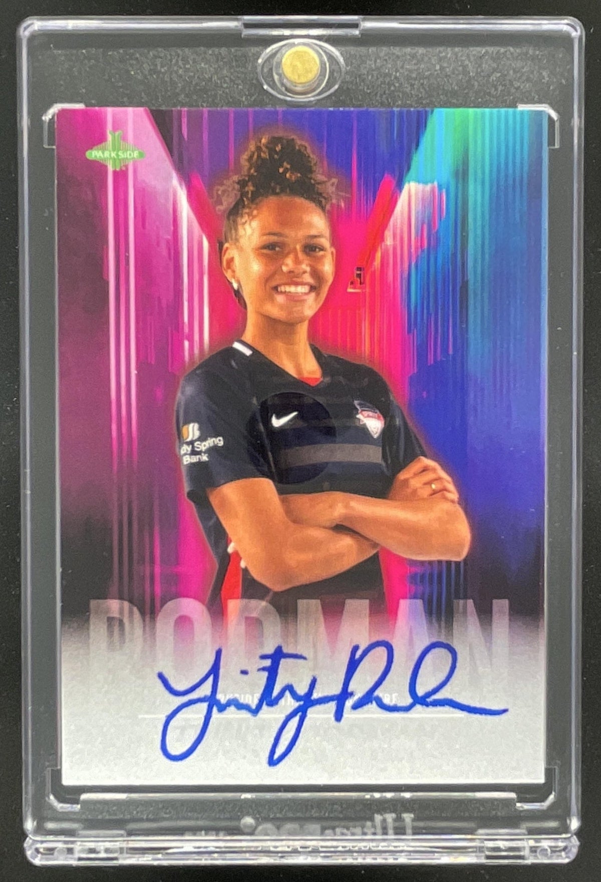 2021 Parkside NWSL Premier Edition Blue Ink Series Two #SSTR Trinity Rodman Auto product image 1, provided for visual