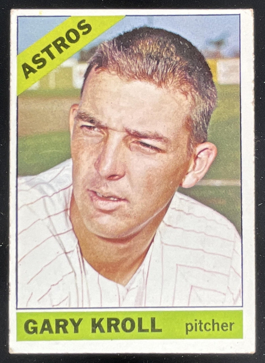 1966 Topps #548 Gary Kroll SP product image 1, provided for visual reference and product detail review