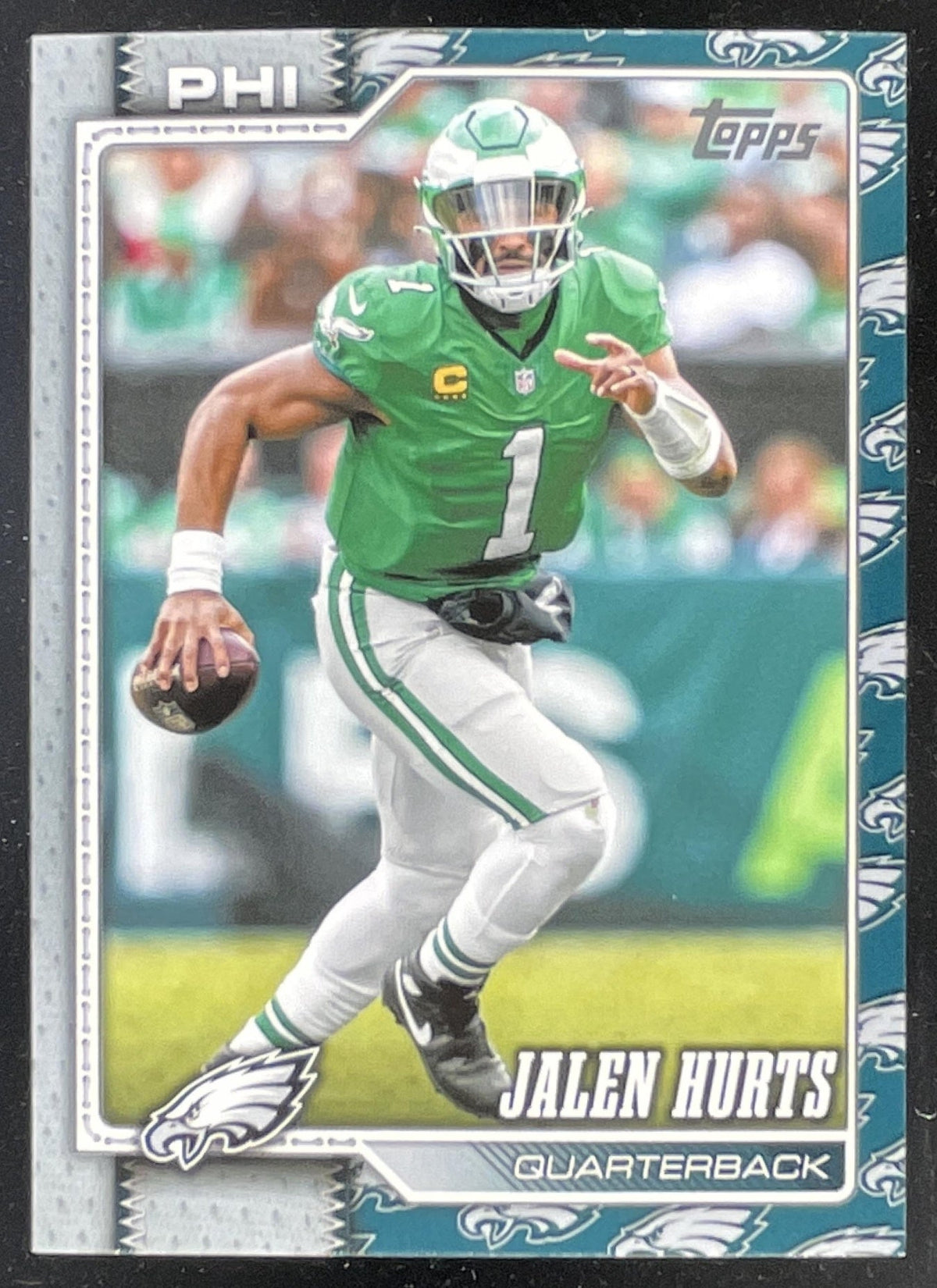 2026 Topps Team Color Border Variation #167 Jalen Hurts product image 1, provided for visual reference and product detail