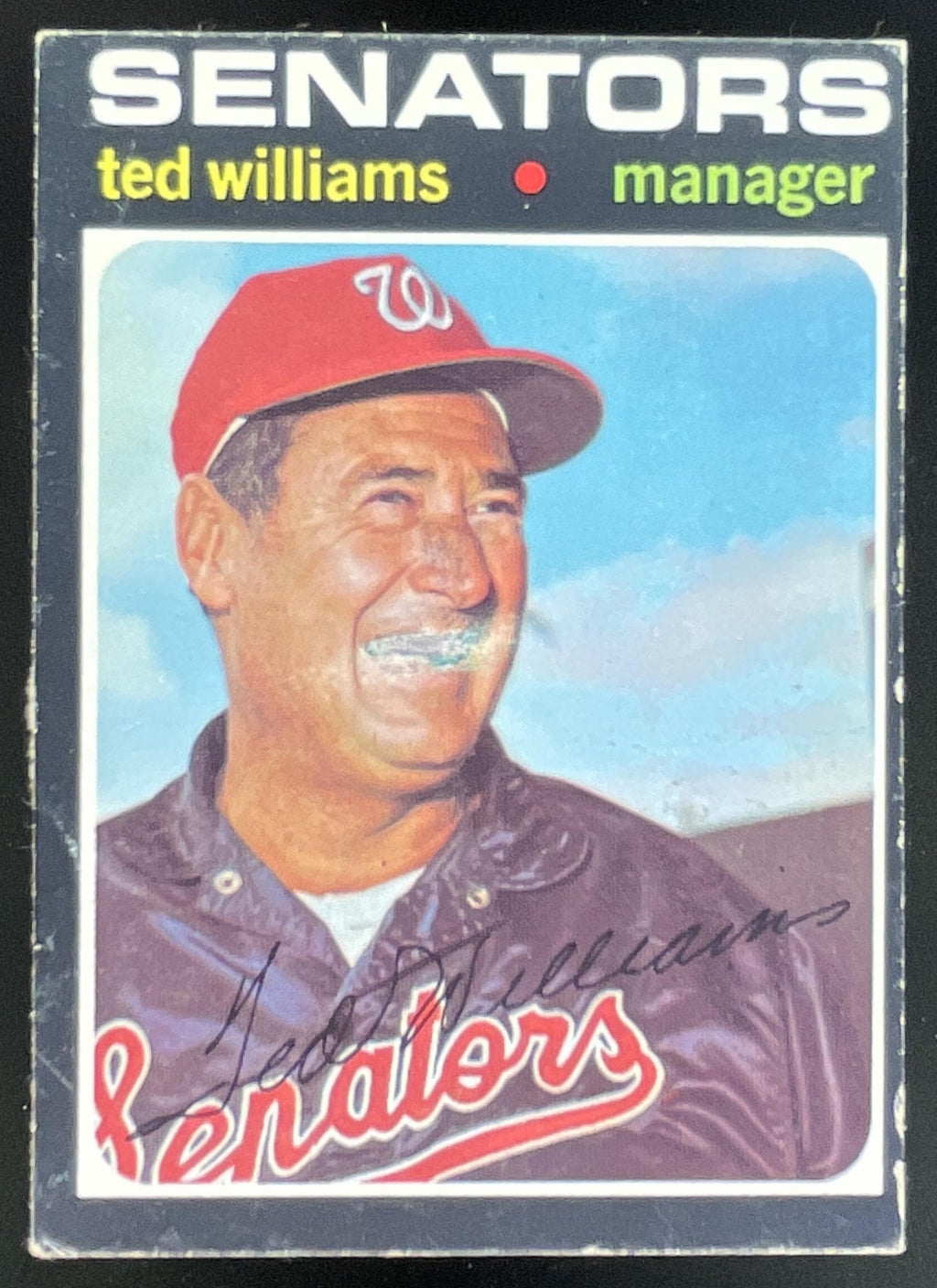 1971 Topps #380 Ted Williams product image 1, provided for visual reference and product detail review