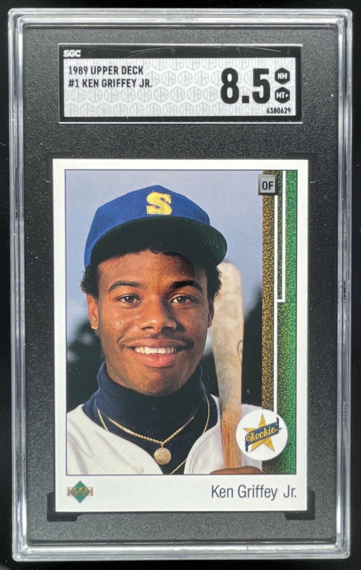 1989 Upper Deck #1 Ken Griffey Jr. RC SGC 8.5 product image 1, provided for visual reference and product detail review
