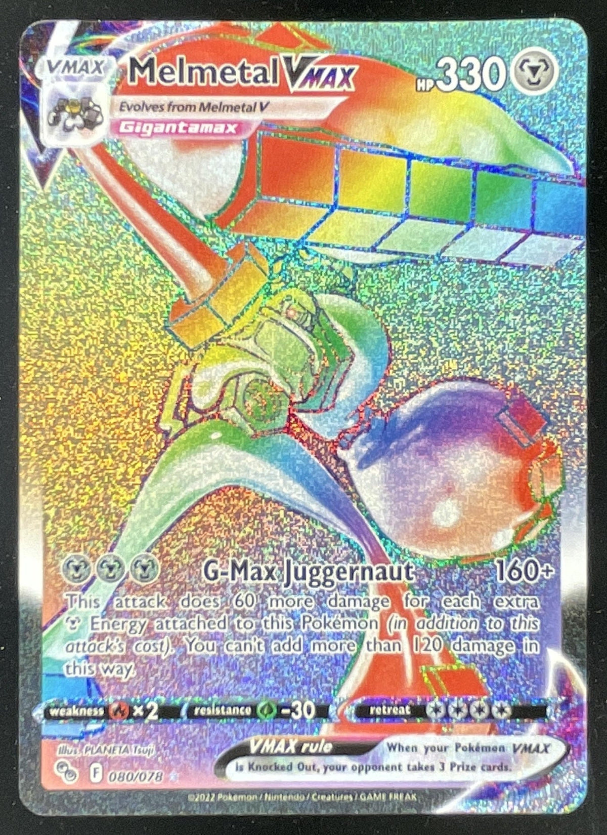 2022 Pokemon Sword & Shield Pokemon GO #080/078 Melmetal VM product image 1, provided for visual reference and product