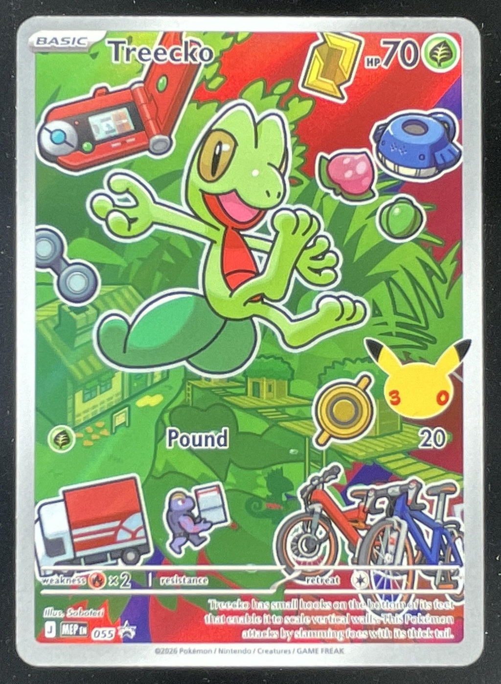 2026 Pokemon MEP Black Star Promos #055 Treecko First Partner Illustration product image 1, provided for visual reference