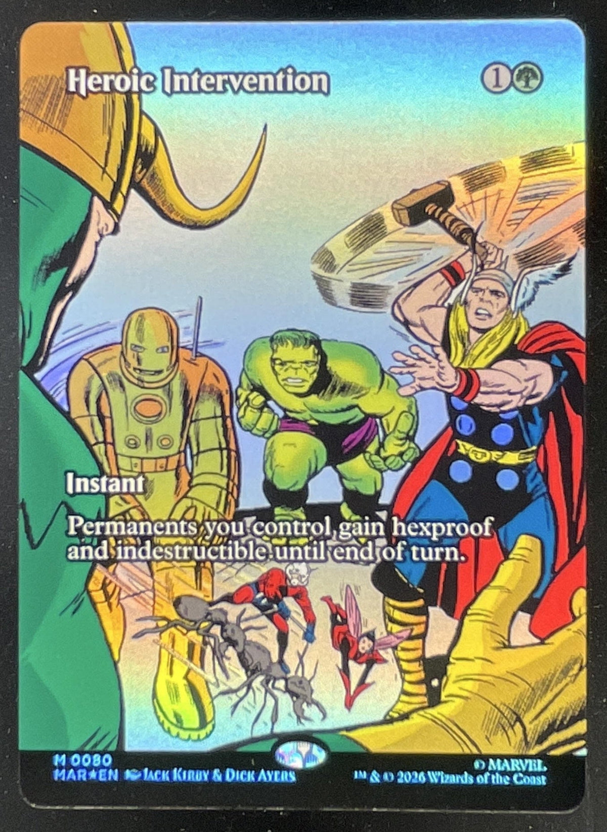 2026 Magic: The Gathering Marvel Intervention Borderless #0080 Mythic Rare product image 1, provided for visual reference