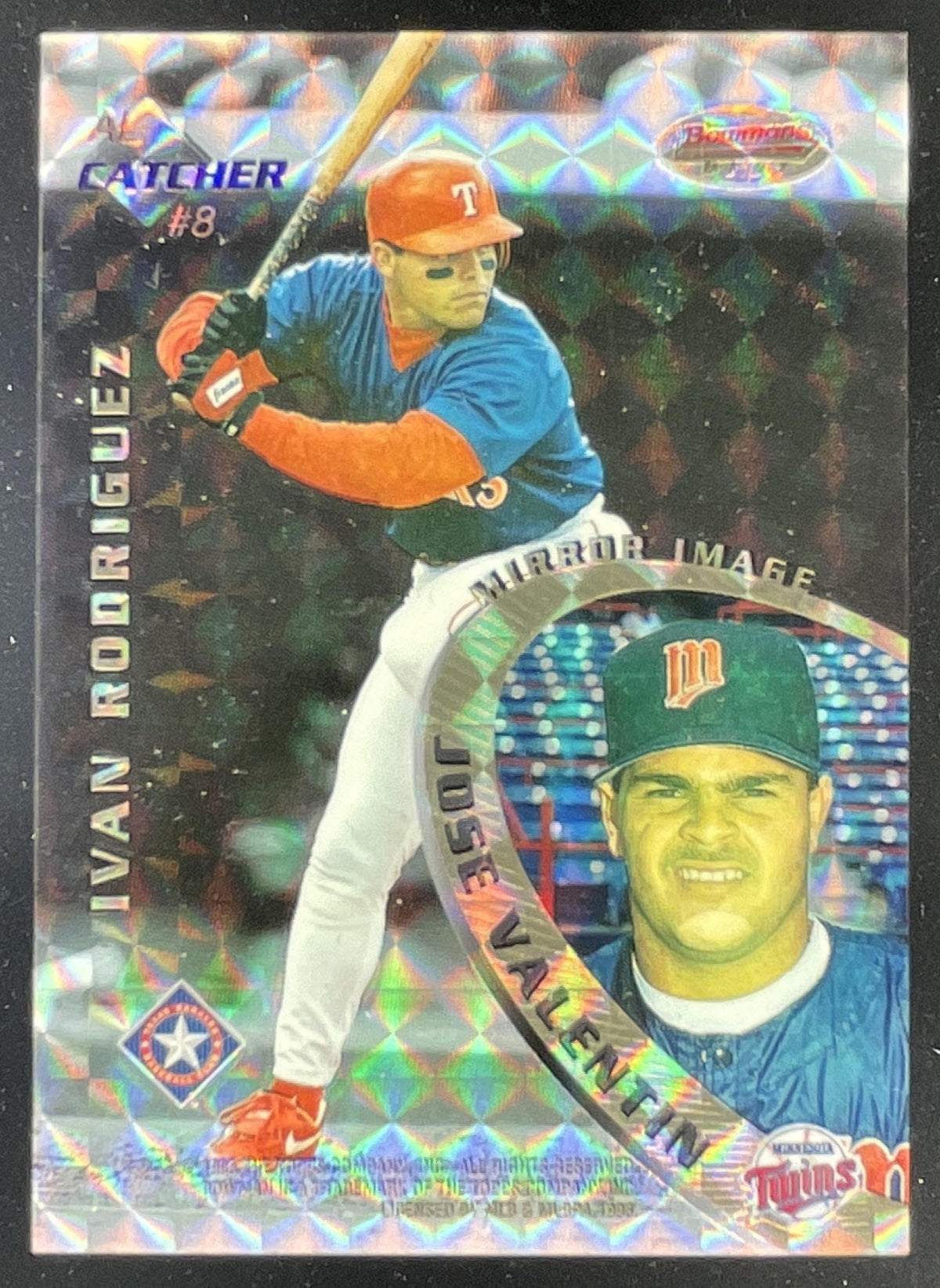 1996 Bowman's Best Mirror Image Atomic Ivan Rodriguez Valentin Piazza Ben Davis product image 1, provided for visual