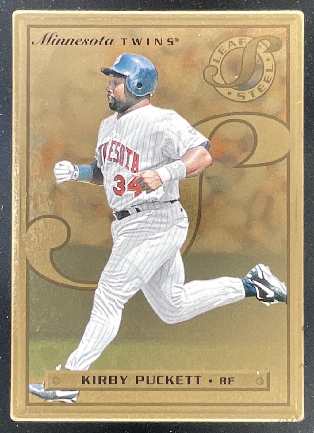 1996 Leaf Preferred Steel Gold #41 Kirby Puckett product image 1, provided for visual reference and product detail review