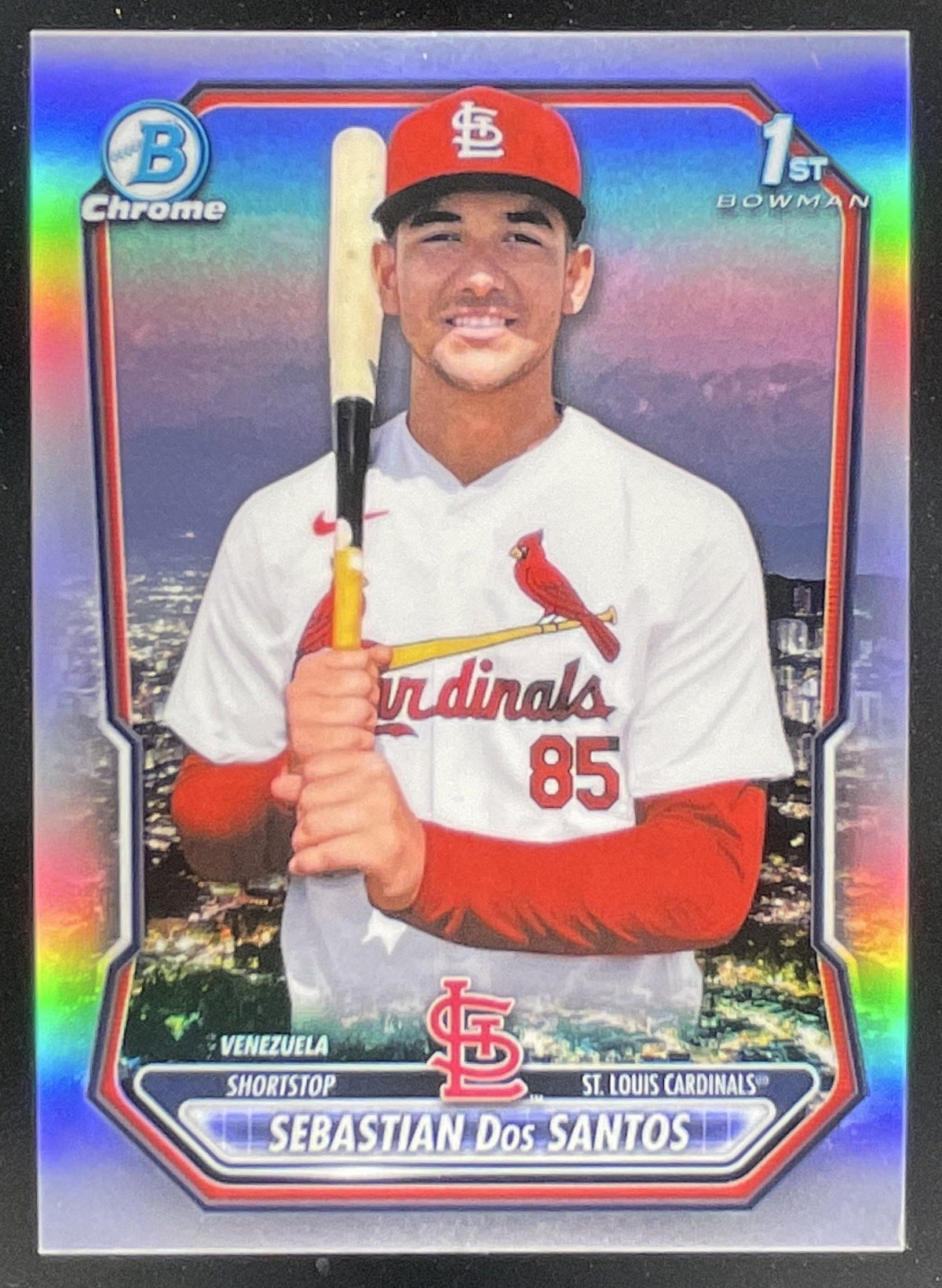 2026 Bowman Chrome Prospects #BCP-190 Sebastian Dos Santos RC product image 1, provided for visual reference and product