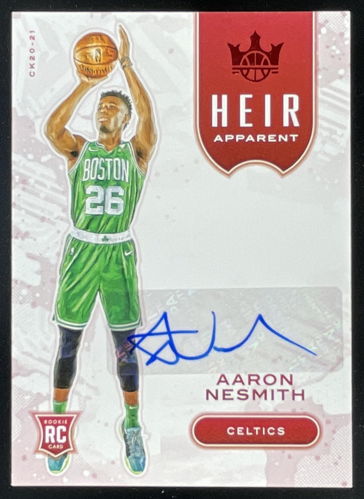 2020-21 Panini Court Kings Heir Apparent Ruby #HA-ANE Aaron Nesmith RC Auto /75 product image 1, provided for visual