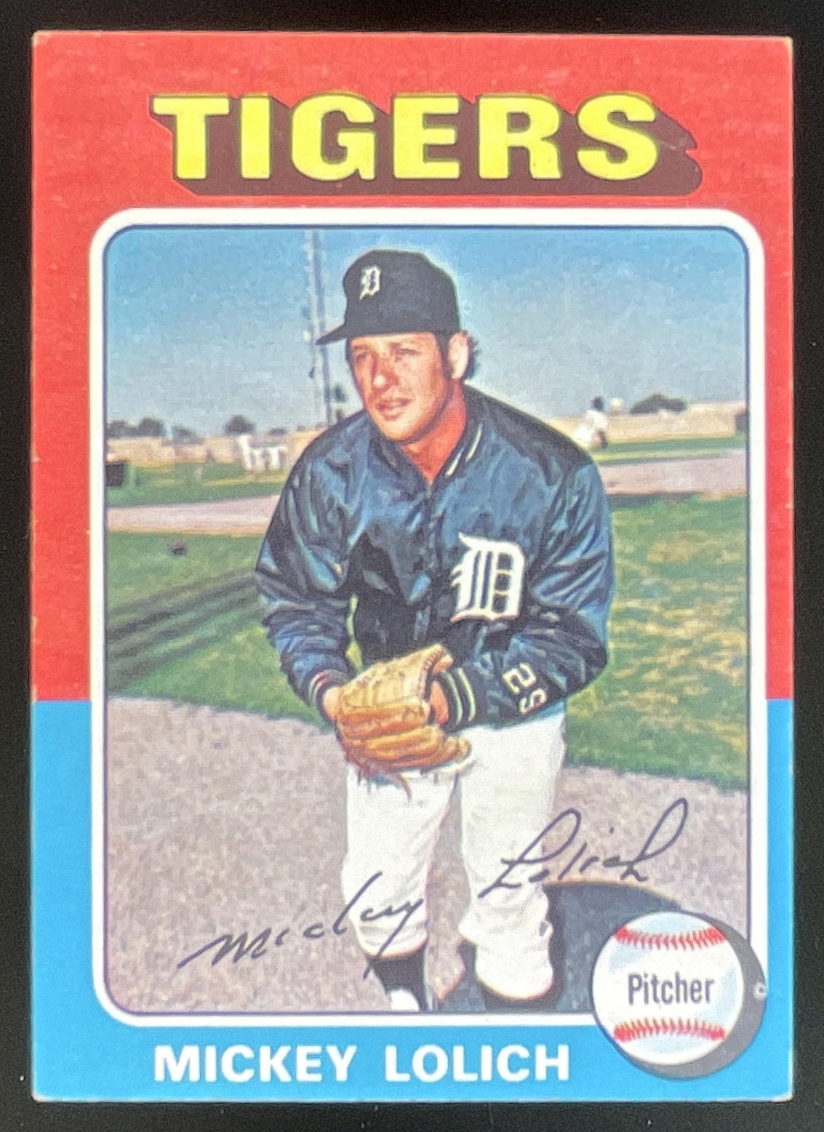 1975 Topps #245 Mickey Lolich product image 1, provided for visual reference and product detail review
