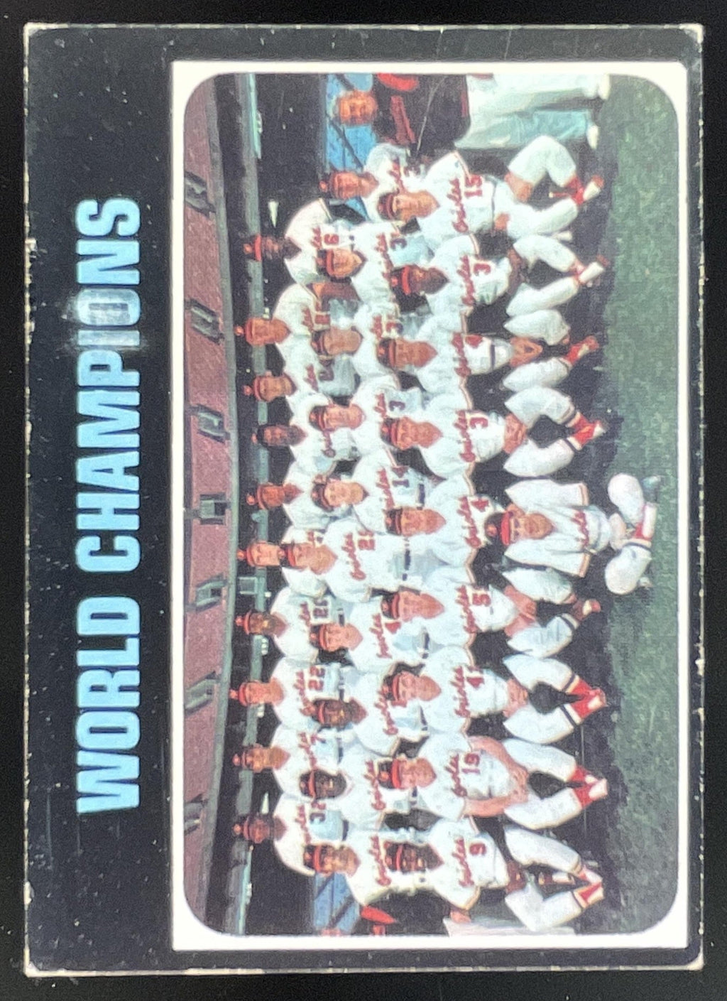 1971 Topps #1 1970 World Champions Baltimore Orioles product image 1, provided for visual reference and product detail review