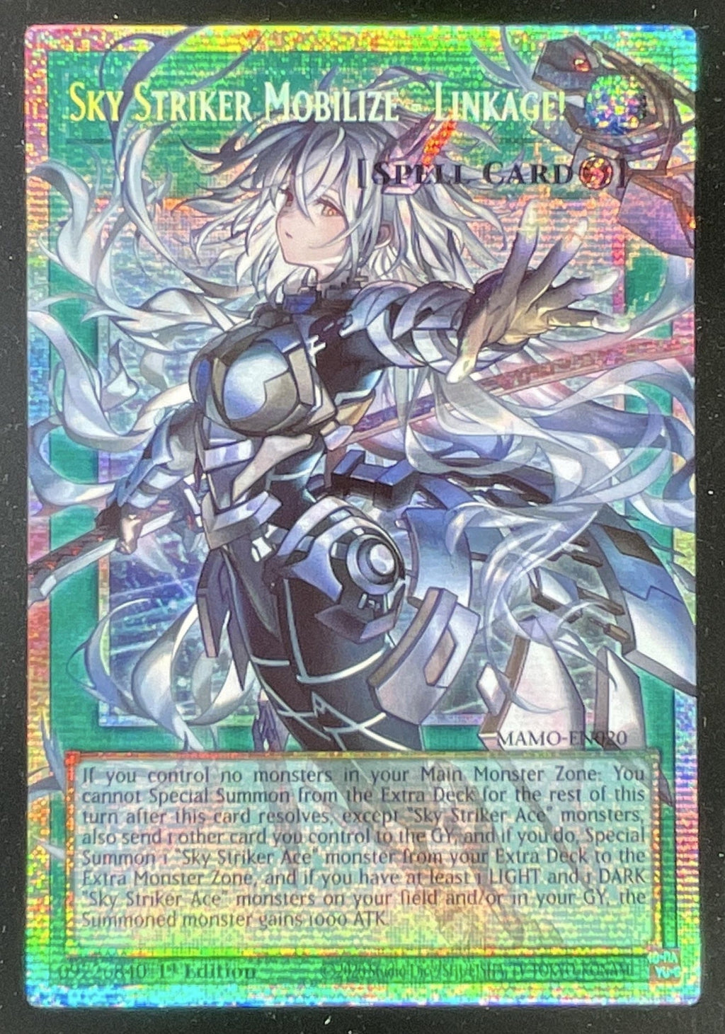 Yu-GI-Oh! Sky Striker Mobilize Linkage! Extended Art Magnificent Monsters MAMO product image 1, provided for visual