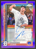 2025 Topps Chrome Rookie Purple #RA-JJO Jackson Jobe RC Auto /250 product image 1, provided for visual reference and product
