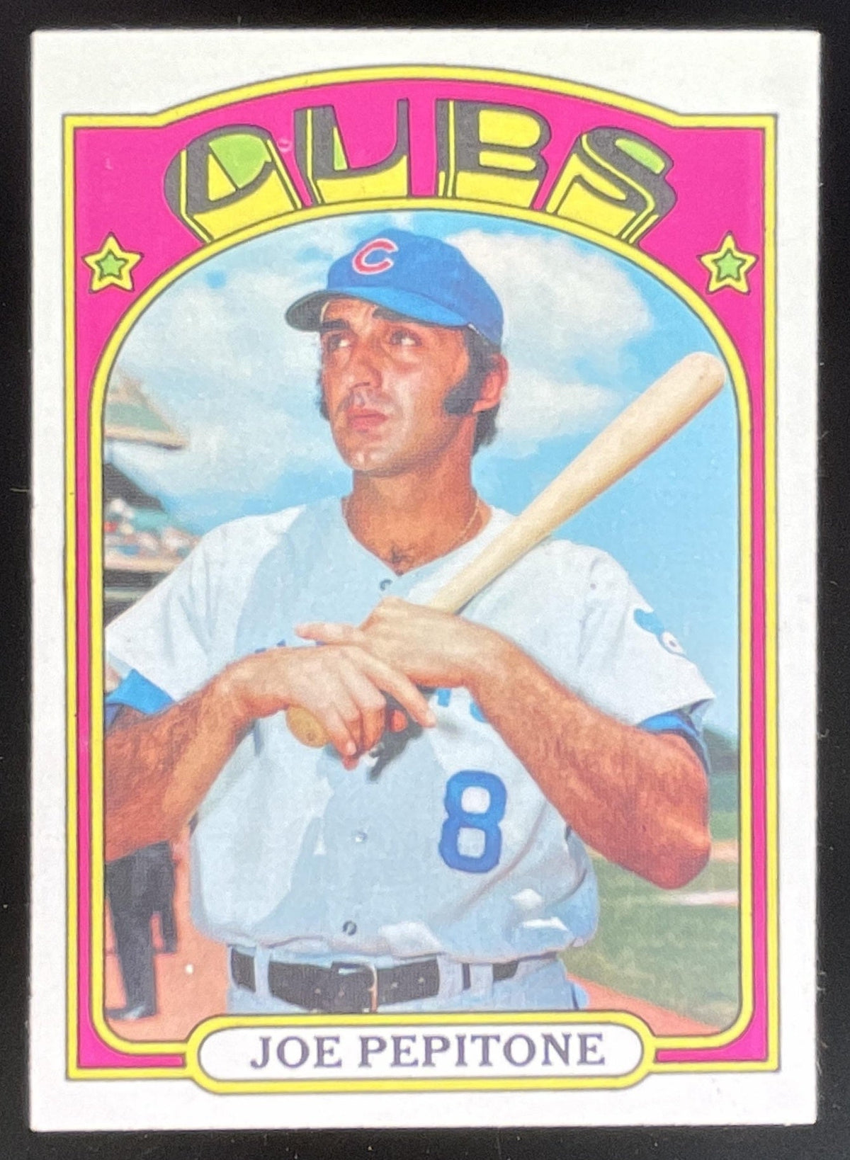 1972 Topps #303 Joe Pepitone product image 1, provided for visual reference and product detail review