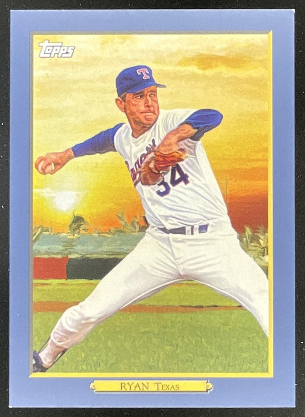 2020 Topps Update Turkey Red 2020 Blue #TR-50 Nolan Ryan /50 product image 1, provided for visual reference and product