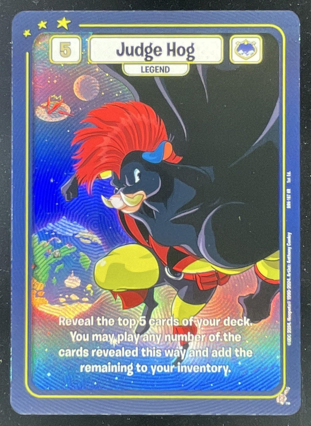 2024 Upper Deck Neopets #Don-167 Judge Hog Foil product image 1, provided for visual reference and product detail review
