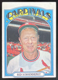 1972 Topps #67 Red Schoendienst product image 1, provided for visual reference and product detail review