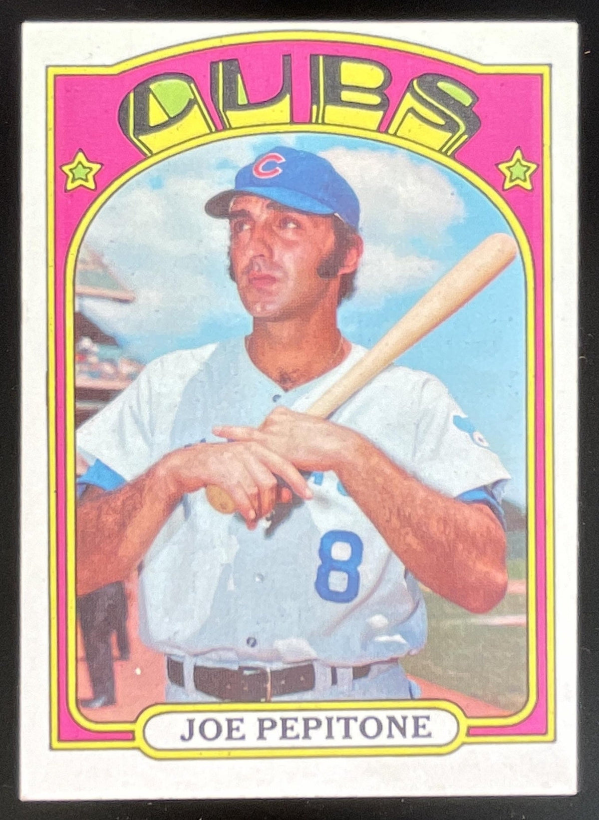 1972 Topps #303 Joe Pepitone product image 1, provided for visual reference and product detail review