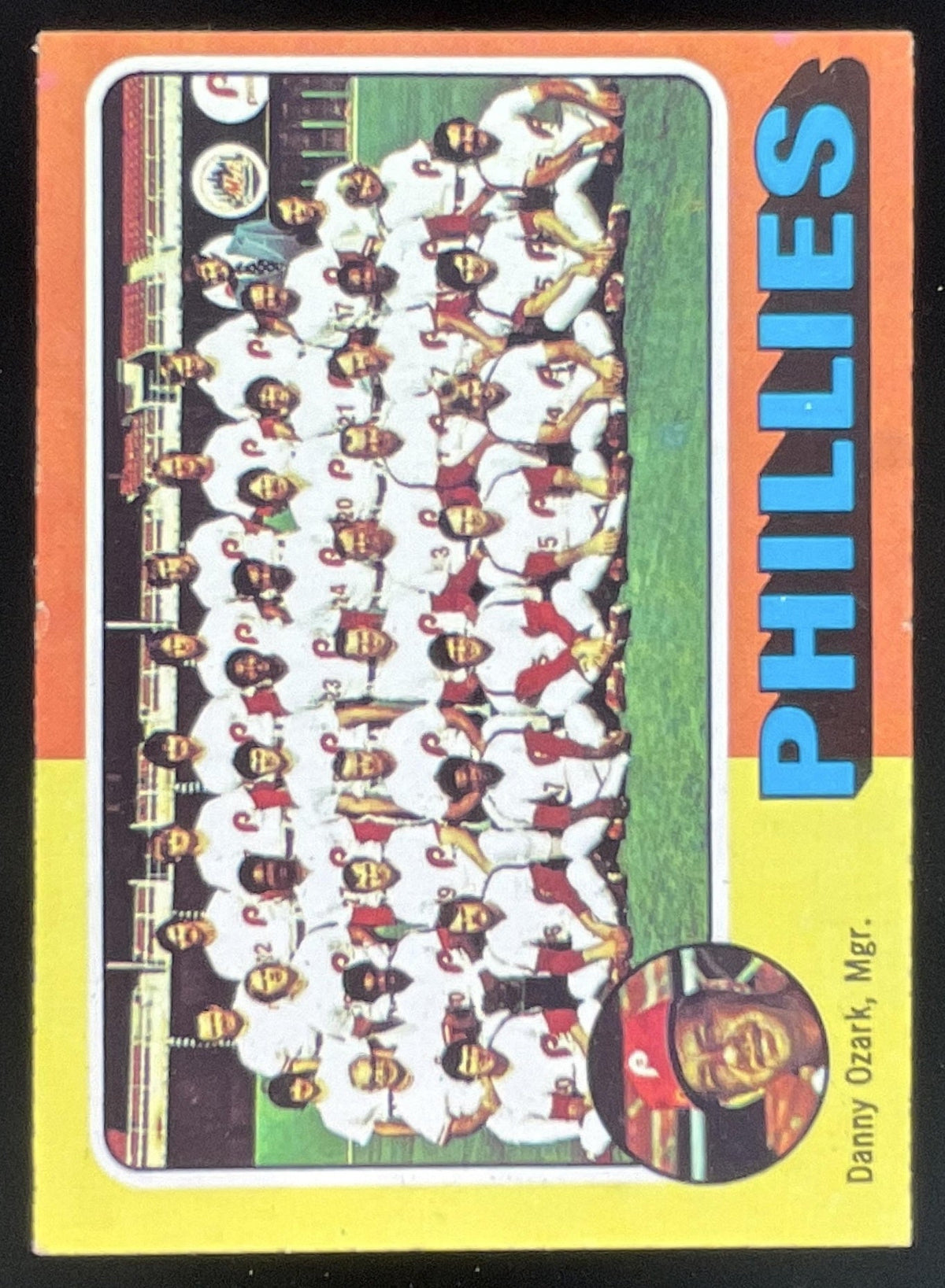 1975 Topps #46 Philadelphia Phillies Danny Ozark MGR Checklist Card Team Card product image 1, provided for visual reference
