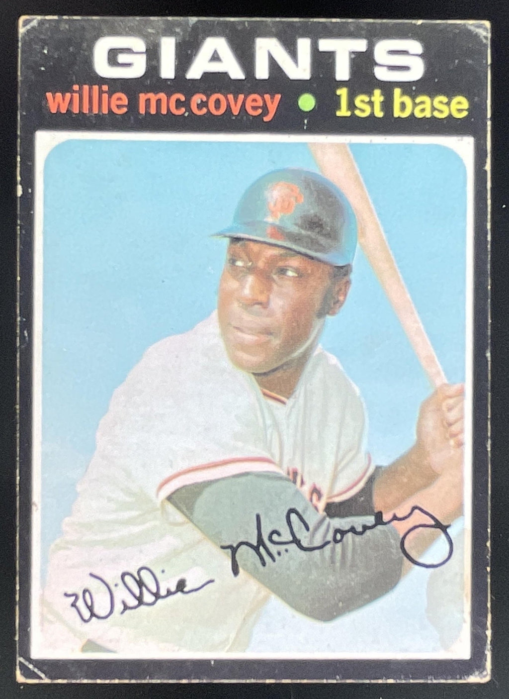1971 Topps #50 Willie McCovey product image 1, provided for visual reference and product detail review