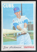 1970 Topps #612 Jim Hickman product image 1, provided for visual reference and product detail review